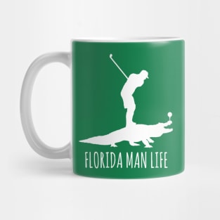 Florida Man Life - Gator Golfing Mug